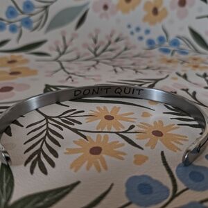 Inspirational Silver Bracelet